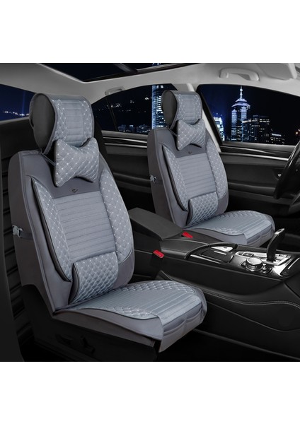Suzuki Vitera Yeni Uyumlu Ön Arka 5 Li Set Lotus Serisi Oto Koltuk Kılıfı Füme Renk