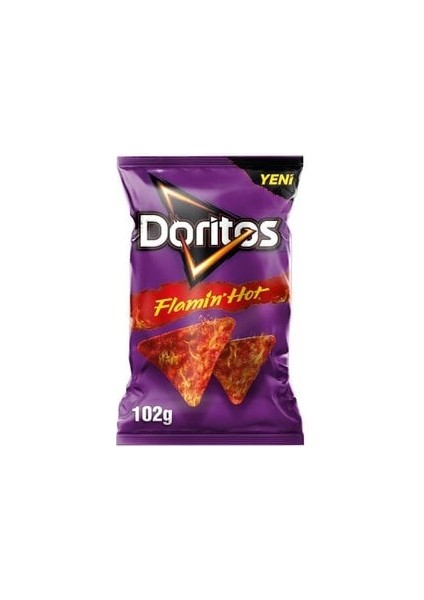 ( 7 Adet  ) Doritos Flamin' Hot Mısır Cipsi Süper Boy 102 gr