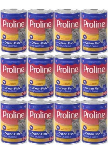 Pro Line (Gölge Av) Okyanus Balıklı Kedi Konservesi 12 Adet