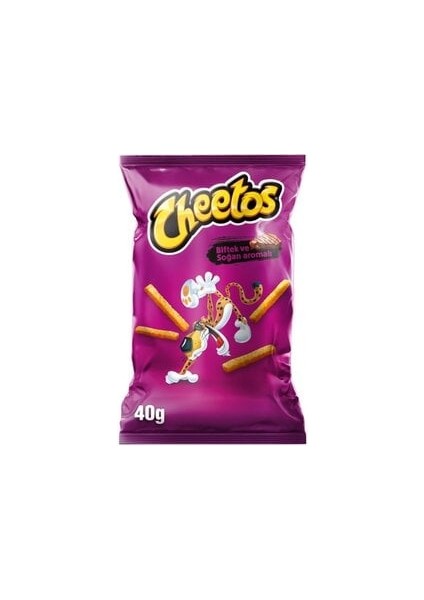 ( 7 Adet ) Cheetos Fırından Biftek Mısır Cipsi Aile Erkek Çocuk 40 gr