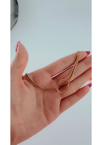 Kadın Büğüm Desenli Çelik Bileklik fiyatları