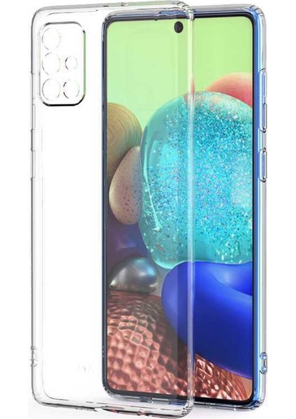 Samsung Galaxy A51 Korumalı Şeffaf Yumuşak Silikon