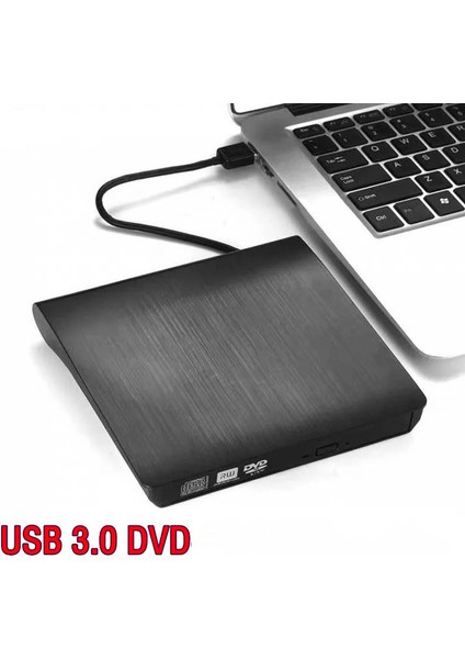 USB 3.0 Harici Dvdrw Slim External CD DVD Yazıcı Okuyucu Ultra Ince Writer