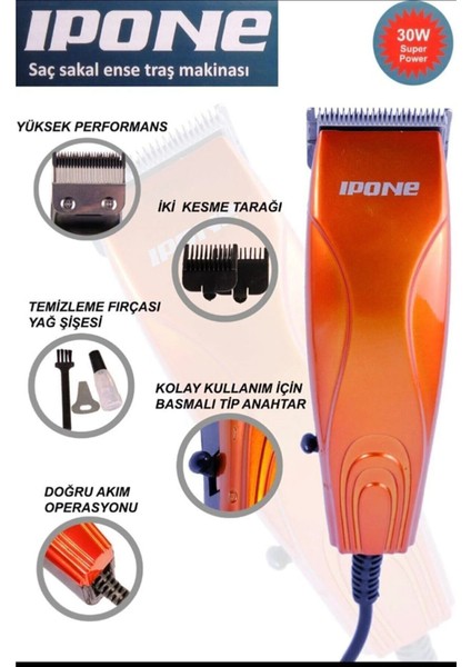 1063 Profosyonel Kablolu Lazer Epilasyon Öncesi Tüy Kısaltma Makinesi Sakal ve Ense Kesme Çizim