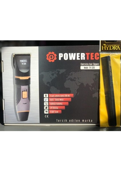 TR3200 Traş Makinası + Kesim Tarak