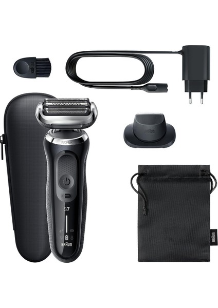Yeni Seri 7 N1200S Kablosuz Tıraş Makinesi, Autosense, 360° Flex, Easyclick, Islak & Kuru