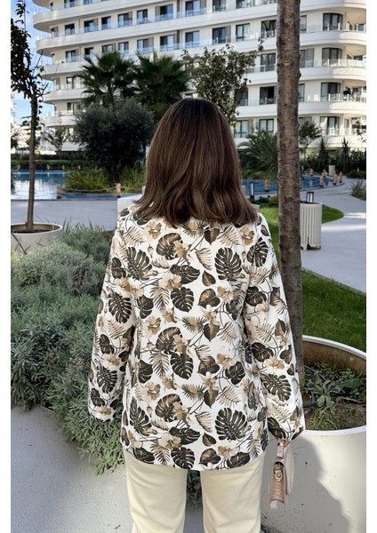 Kadın Haki Desenli, Uzun Kol, Düğme Kapamalı, Kruvaze Ceket fiyatları