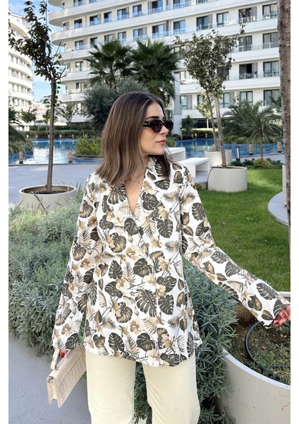 Kadın Haki Desenli, Uzun Kol, Düğme Kapamalı, Kruvaze Ceket modelleri