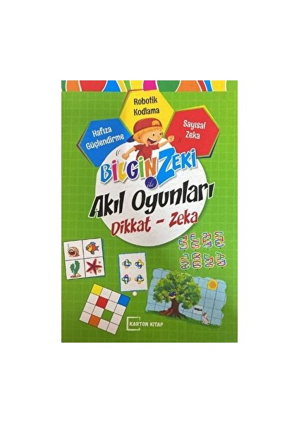 Bilgin Zeki ile Akıl Oyunları Dikkat Zeka - Yeşil Seri