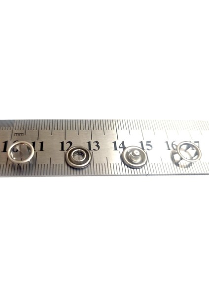 9,5 mm Tırnaklı Klikıt Çıtçıt 4'lü Set - Paslanmaz Çelik - 250 Takım