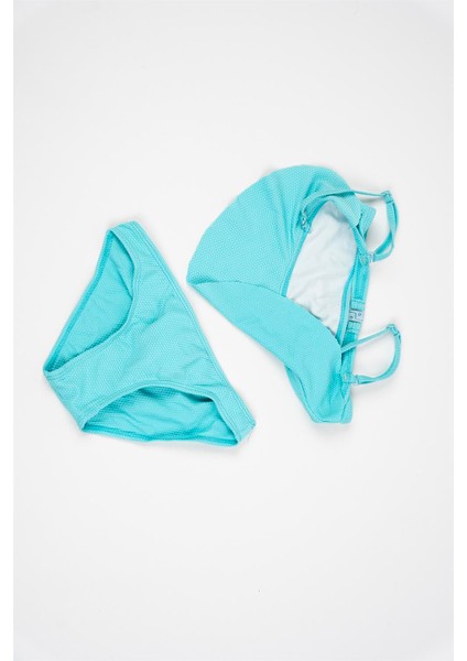 Kız Çocuk Turkuaz Bikini Takımı fırsatları