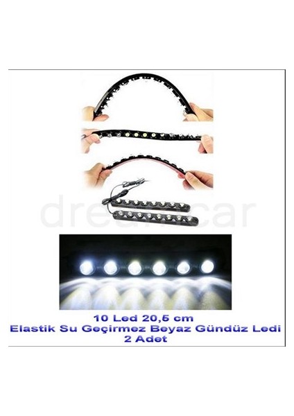 10 Canon Beyaz Ledli Elastik Daylight 20,5cm 2 Ad. 56503