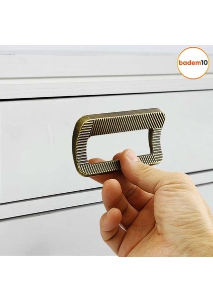 Desenli Bergen Mobilya Mutfak Dolabı Çekmece Dolap Kapak Kulpu Metax Metal Kulp Antik Sarı 96 mm indirimleri