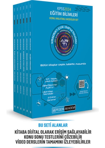 2024 Güncel KPSS Eğitim Bilimleri Güncel Konu Anlatımlı Modüler Set (6 Kitap)
