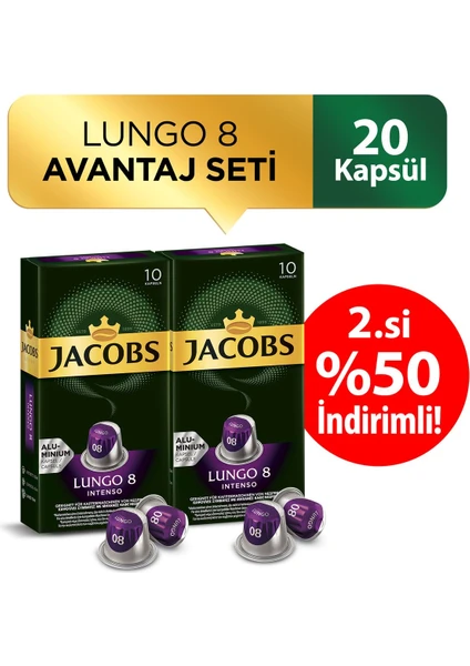 Capsule Lungo 8 Intense x 2 Adet