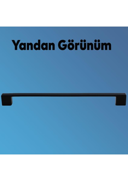 10 Adet Gölcük (224 mm -22.4 cm) Siyah Metal Mobilya Mutfak Çekmece Dolabı Dolap Kulbu Kulpu Kulpları indirimleri