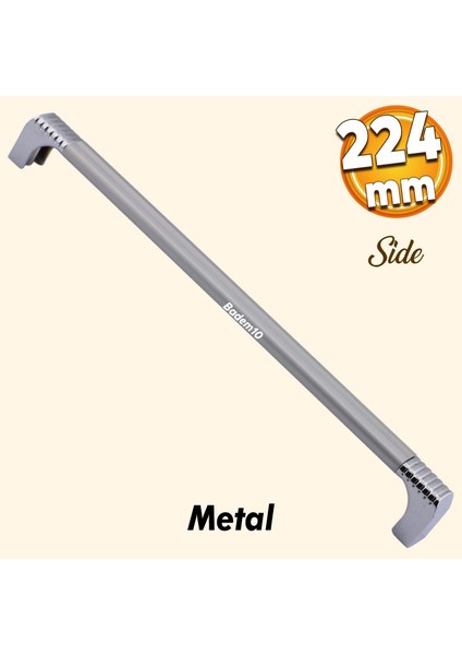 Side 224 mm Çekmece Dolap Kulpu Mobilya Dolabı Kulpları Mutfak Kulbu Metal Kulp Krom Renk 224 mm
