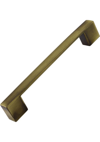 Gölcük Düz (128 mm - 12.8 cm) Metal Antik Sarı Mobilya Mutfak Çekmece Dolabı Dolap Kapak Kulbu Kulpları