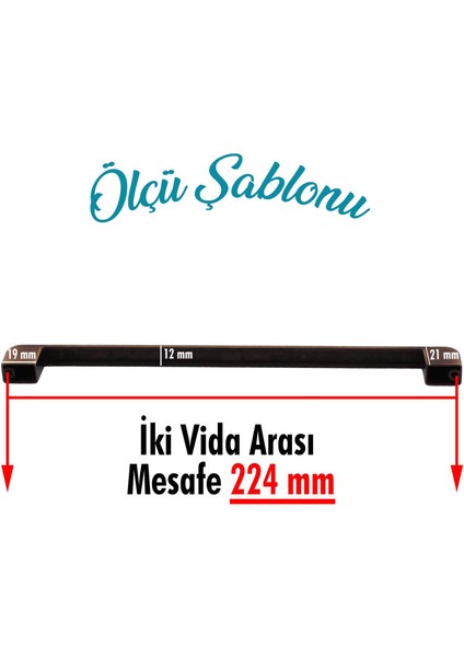 Gölcük Oval (224 mm - 22.4 cm) Metal Antik Bakır Mobilya Mutfak Çekmece Dolap Dolabı Kapak Kulbu Kulpu Kulpları fırsatları