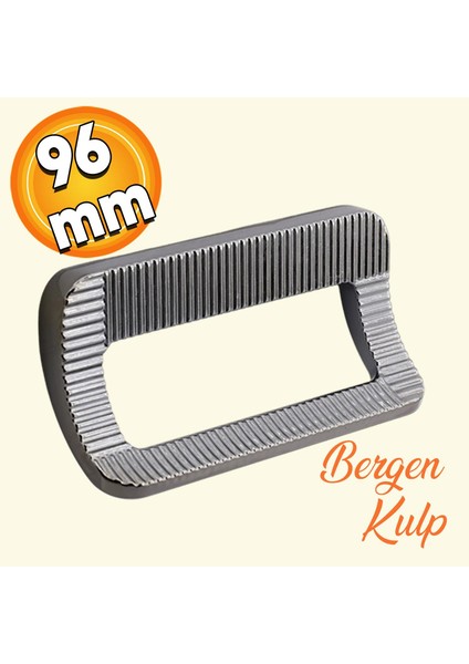 Bergen Metax Desenli Mobilya Mutfak Dolabı Çekmece Dolap Kapak Kulbu Metal Kulp Füme 96 mm