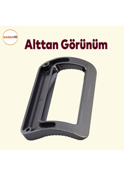 Bergen Metax Desenli Mobilya Mutfak Dolabı Çekmece Dolap Kapak Kulbu Metal Kulp Füme 96 mm fırsatları