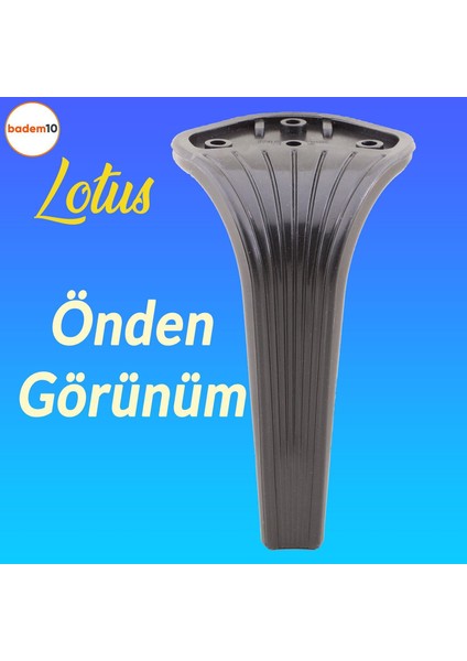 Lotus 6'lı Set Mobilya Tv Ünitesi Çekyat Koltuk Kanepe Destek Ayağı 19 Cm Siyah Ayakları M8 Civatalı fırsatları