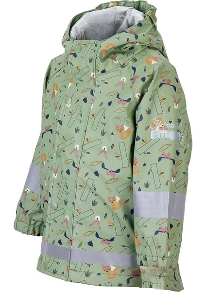 Erkek Çocuk Penye Astarlı Yağmurluk Yeşil modelleri