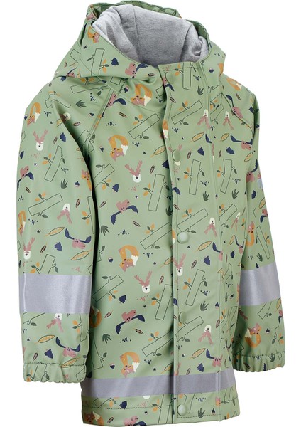 Erkek Çocuk Penye Astarlı Yağmurluk Yeşil fırsatları
