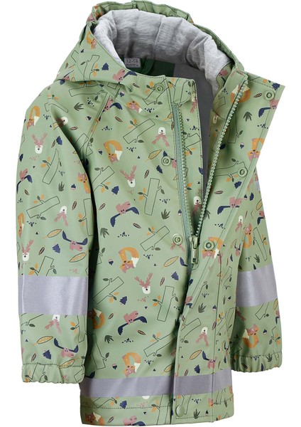 Erkek Çocuk Penye Astarlı Yağmurluk Yeşil indirimleri