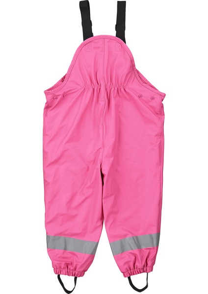 Kız Çocuk Polar Astarlı Yağmur Tulumu Pembe