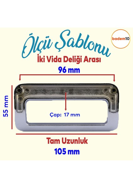 Desenli Metax Bergen Mobilya Mutfak Dolabı Çekmece Dolap Kapak Kulbu Metal Kulp Krom 96 mm fiyatları