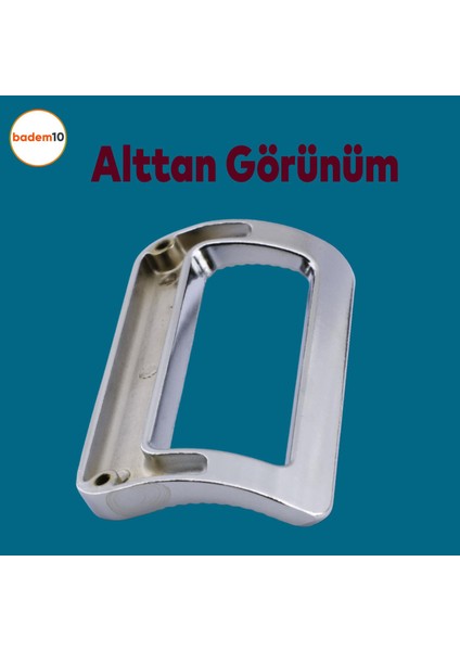 Desenli Metax Bergen Mobilya Mutfak Dolabı Çekmece Dolap Kapak Kulbu Metal Kulp Krom 96 mm fırsatları