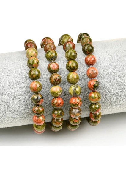 Sertifikalı Unakit Doğal Taş Bileklik 8 mm Bileklik