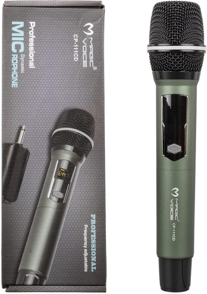 Magıcvoıce CP-111 Uhf Ekranlı 1 El Kablosuz Telsiz Mikrofon