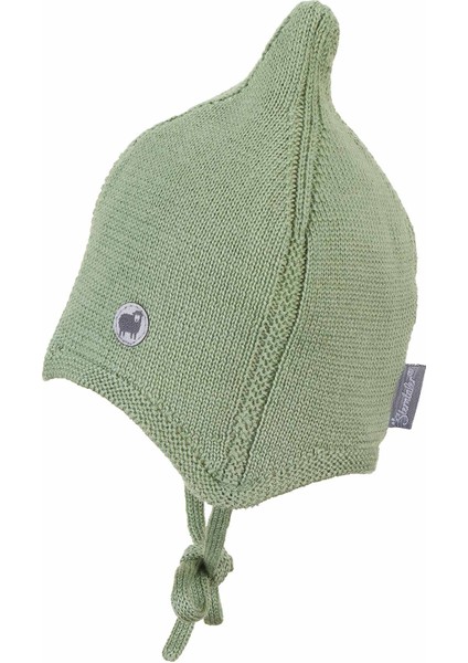 Unisex Bebek Merinos Yünlü Bere Yeşil