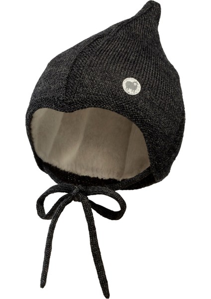 Unisex Bebek Merinos Yünlü Bere Antrasit