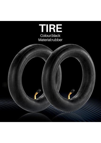 2 Adet Elektrikli Skuter Lastiği 8.5 Inç Iç Tüp Kamera 8 1/2x2 Xiaomi Mijia M365 Spin Kuş Elektrikli Kaykay (Yurt Dışından)