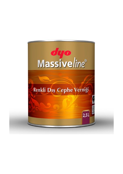 Massiveline Renkli Dış Cephe Verniği 2,5 Lt