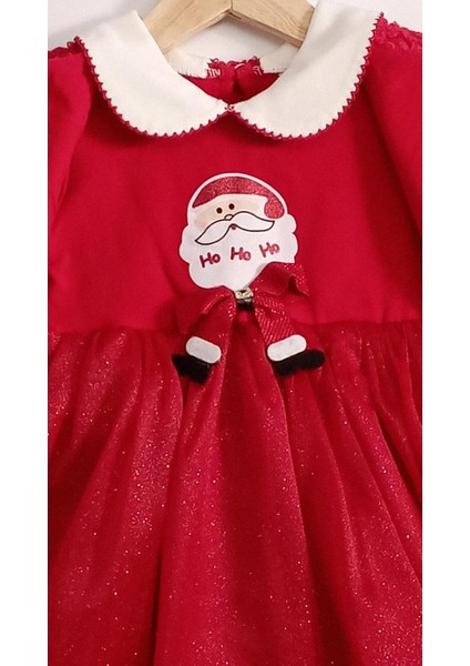 Kız Bebek Elbise Peluş Yelekli Noel Tasarım modelleri