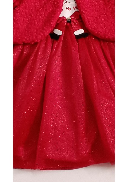 Kız Bebek Elbise Peluş Yelekli Noel Tasarım fırsatları