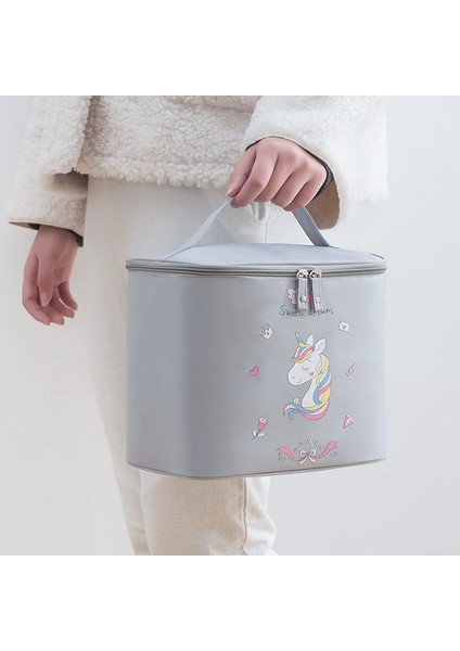 Unicorn Kozmetik Büyük Kapasiteli Su Geçirmez Artı Katlanabilir Taşınabilir Saklama Seyahat Kozmetik Makyaj Çantası (Yurt Dışından) modelleri