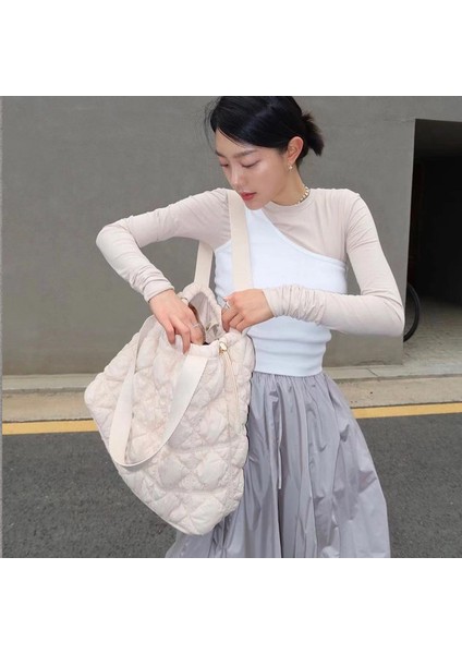 Kore Moda Bulut Eşkenar Dörtgen Tote Koltuk Altı Alışveriş Kadın Büyük Kapasiteli Banliyö Omuz Çantası (Yurt Dışından) modelleri