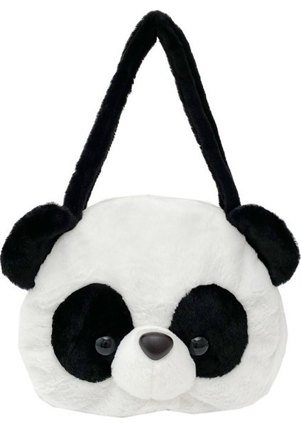 Stil Kadın Büyük Kapasiteli Dev Panda Peluş Sevimli Karikatür Gündelik Kişilik Çok Yönlü Omuz Çantası (Yurt Dışından)
