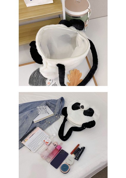 Stil Kadın Büyük Kapasiteli Dev Panda Peluş Sevimli Karikatür Gündelik Kişilik Çok Yönlü Omuz Çantası (Yurt Dışından) fırsatları
