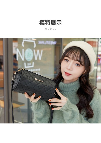 1 Stil Omuz Crossbody Kore Tarzı Moda Silindir Çanta (Yurt Dışından) modelleri
