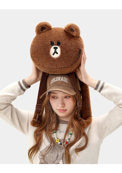 Peluş Kadın Sonbahar ve Kış Popüler Kore Versiyonu Öğrenci Omuz Crossbody Çanta (Yurt Dışından) modelleri