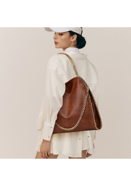 Kadın Moda Zincir Omuz Çok Yönlü Istiflenebilir Çanta (Yurt Dışından)