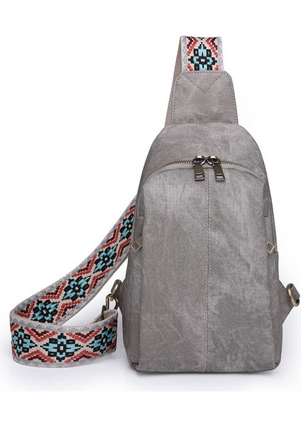 Retro Crossbody Casual Kadın Göğüs Omuz Çantası (Yurt Dışından)