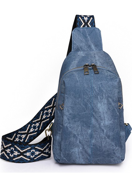 Retro Crossbody Casual Kadın Göğüs Omuz Çantası (Yurt Dışından)