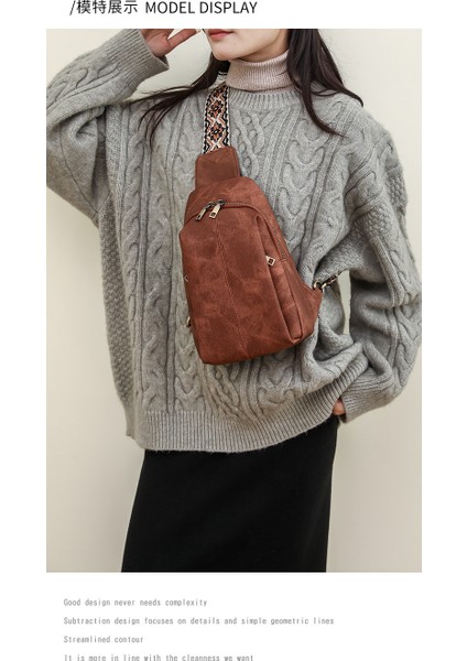 Retro Crossbody Casual Kadın Göğüs Omuz Çantası (Yurt Dışından) fiyatları